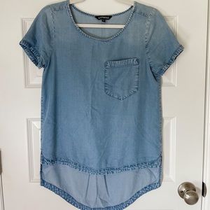 Express High Low Denim Tunic - XS